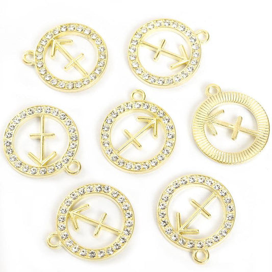 Zodiac Charms Pendant DIY Handmade Jewelry Accessories Sign of the Zodiac Star Sign