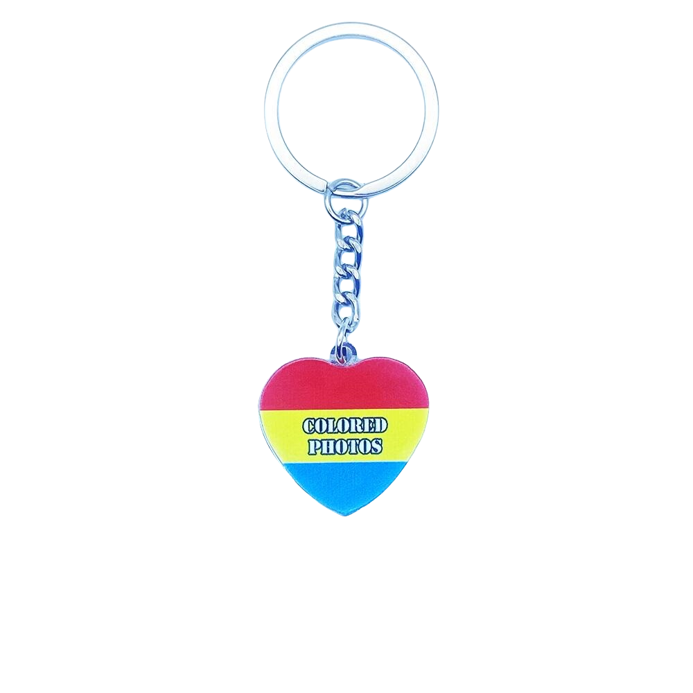 Customized Titanium Steel Military Brand Couple Color Photo DIY Pendant Birthday Gift Engraving QR Code Pattern Keychain Waterproof, Anti Wear