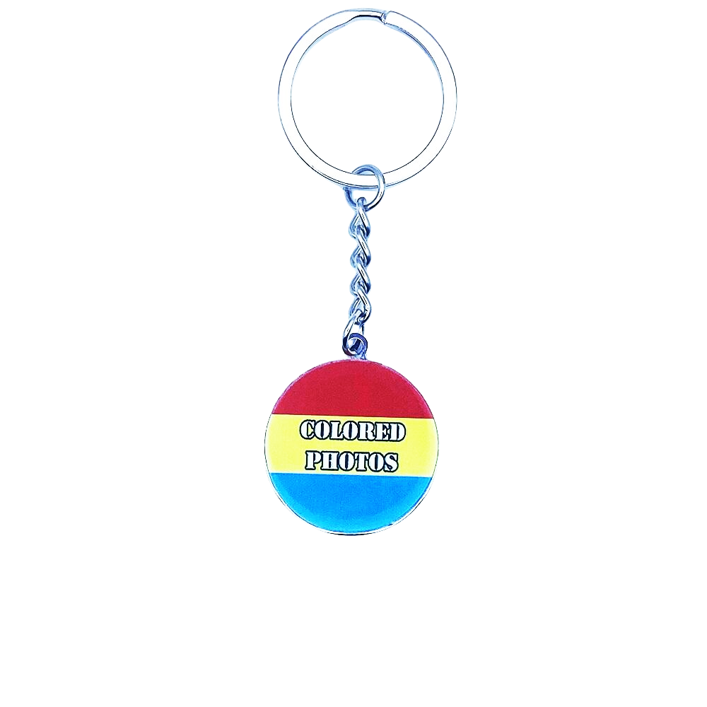 Customized Titanium Steel Military Brand Couple Color Photo DIY Pendant Birthday Gift Engraving QR Code Pattern Keychain Waterproof, Anti Wear